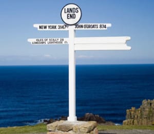 Lands End Sign Post